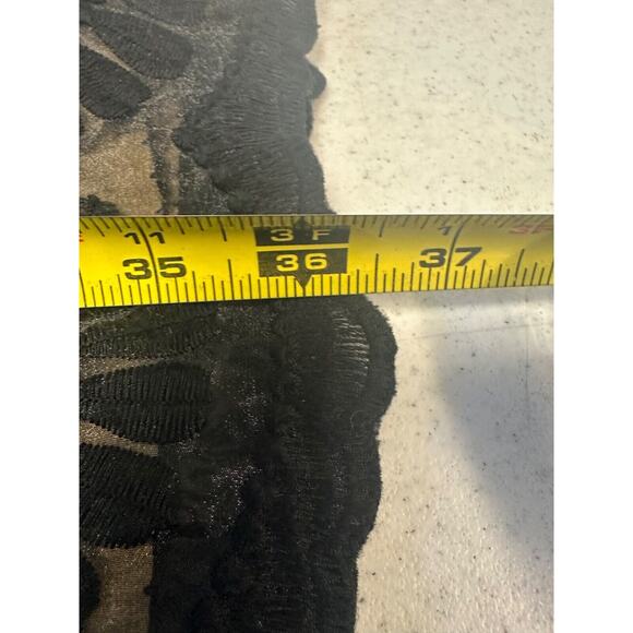 Leifsdottir Anthro Black Floral Lace Sleeveless Cocktail Dress Sz 2 Lined C16 - Picture 7 of 8